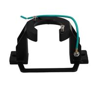 UKCOCO Staffa di montaggio per ventilatore a soffitto per soffitti inclinati/a volta/a cattedrale, staffa in metallo nero per la maggior parte dei ventilatori con luce integrata, facile da installare.