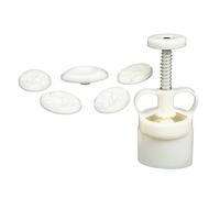 UKCOCO Stampo Manuale per Torta di Fagiolini Verdi in Plastica Set da 1 Pezzo Pressa Accessorio per Dolci in Stile Cantonese per Dessert Fai da Te e Panificazione Casalinga