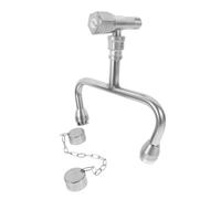 UKCOCO Stazione Lava Occhi di Emergenza in Acciaio Inossidabile Montata su Rubinetto Doccia Portatile con Attivazione Leva per Laboratori e Industrie