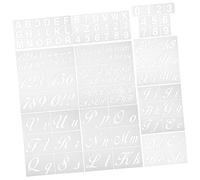 UKCOCO Stencil e Pet Resistente Riutilizzabili e Lavabili per Pittura Fai da Te Decorazioni e Scrapbooking con Vari Stili Alfabetici e Numerici