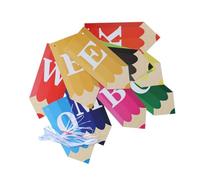 UKCOCO Striscione per Ritorno a Scuola in Carta Decorazione da Appendere Multifunzionale Ciondolo Banner per Festa Scolastica e Forniture per Insegnanti Set Decorativo per Accoglienza