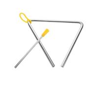 UKCOCO Strumento Musicale Triangolo in Metallo per Percussionista Mano Educativo Ritmico per Asilo e Sviluppo Musicale