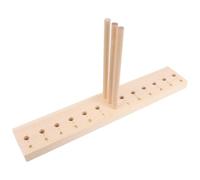 UKCOCO Strumento per Fiocchi in Legno con Base e Kit Creativo Fai da Te per Decorazioni e Ghirlande Accessorio Portatile e Smontabile per Realizzare Fiocchi Unici