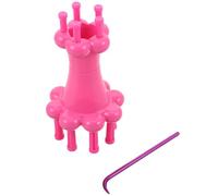 UKCOCO Strumento per Tessitura del Filato Doppia Faccia Creatore di Cordini per macramè e Intrecci Kit Manuale per Principianti di Gioielleria e Artigianato Filo e Perline