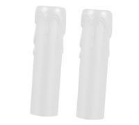 UKCOCO Supporto Bianco 40 Pz Lacrime Maniche coperture in plastica per lampadari tubo lampadario Candelieri copertura plafoniera copricandele creativi involucri durevoli del lampadario