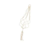 UKCOCO Supporto Da Parete in Macramè Intrecciato a Mano Per Ukulele e Chitarra, Portavasi Bianco in Cotone Resistente, Appendino Versatile Per Interni e Giardino