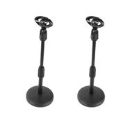 UKCOCO Supporto Microfono da Scrivania 2 Pezzi in Plastica Abs Base Pesante per Uso Hands-free per Computer e Riunioni Professionali