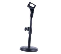 UKCOCO Supporto Microfono da Tavolo Regolabile con Base Pesante Stand Mic Rotante per Streaming Conferenze e Karaoke Supporto Robusto e Stabile per Microfono