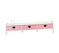 UKCOCO Supporto Monitor Computer Desktop con Rialzo Stabile per Schermo Design Compatto per Organizzazione Scrivania e Aumento Altezza Display Colore Rosa e