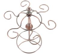 UKCOCO Supporto per Bicchieri da Organizer in Ferro Oro Antiruggine Porta Calici a Forma di Cappello per Calici da Tavolo per Decorazione Soggiorno