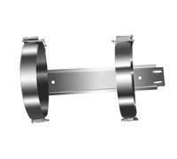 UKCOCO Supporto per Estintore Polvere 2 Kg in Ferro Zincato, Staffa da Parete Resistente e Semplice per Casa e Auto Design Elegante e Finitura Lucida Argento Stili multipli