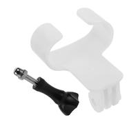 UKCOCO Supporto per Fotocamera per Immersione per Maschera Sub, Plastica e Acciaio Inox, Bianco, Accessorio Resistente All’usura