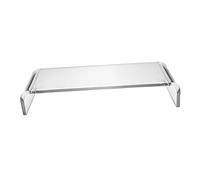 UKCOCO Supporto per Monitor Trasparente in Acrilico Alzatina da Scrivania per Computer e Laptop Base Resistente per Accessori Ufficio e Videogioco