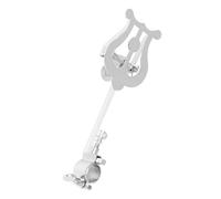 UKCOCO Supporto Spartiti per Ottavino Piccolo Clip Regolabile Portatile Fermalibri Leggero per Musicisti Accessorio Pratico e Compatto Argento