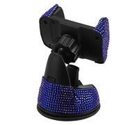 UKCOCO Supporto Ventosa Plastico Resistente Auto Strass e per Blu Telefono Doppia Funzionalità Clip per Decorazione Interni