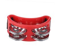 UKCOCO Tamburello da Rosso con Campanellini Metallo per Strumenti Musicali per Feste e Struttura Compatto e Cinghia Resistente