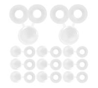 UKCOCO Tappi Coprivite in Plastica Bianca Incernierati Set da 500 Pezzi per Viti M5 Diametro Interno 10Mm Copritappi Decorativi per Mobili e Armadietti Soluzione Protettiva per