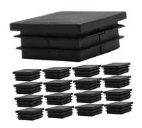 UKCOCO Tappi Per Fori a Filo Quadrati in Plastica 4x4cm, Protezione Anti-graffio Per Mobili e Tubi Metallici, Set Da 20 Pezzi, Adatti Per Gambe Di Sedie e Tavoli