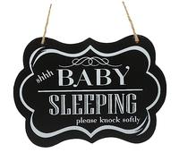 UKCOCO Targa in Forma Sleeping per Cameretta Cartello Decorativo Sospeso Materiale Robusto e Veranda