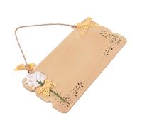 UKCOCO Targa Vuota in Legno Grezzo Stile Mediterraneo Cartello da Appendere alla Porta Etichetta Sospesa Ciondolo