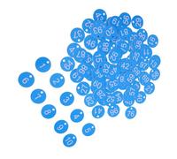 UKCOCO Targhette Identificative in Plastica Foro Rotondo da 100 Pezzi, Etichette Numeriche per Tavoli Ristorante 1-100, Numeri Identificativi Riutilizzabili per Spogliatoi, Bar e Centri