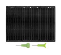 UKCOCO Tavoletta Braille Didattica Portatile con 27 Linee e 30 Celle in Plastico Nero, Esperienza di Scrittura senza Interruzioni e Stilo Portatile per Festa Scuola Decor