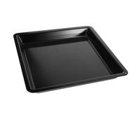 UKCOCO Teglia Quadrata in Acciaio Al Carbonio con Rivestimento Smaltato Nero Resistente e Antiaderente per Forno Professionale Distribuzione Uniforme Del Calore per Cottura e Alta