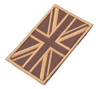 UKCOCO Toppe Patch Termoadesivi Marrone Ricamate Bandiera Britannica per Decorare e Riparare Vestiti per Abbigliamento e Zaini in Varie Occasioni