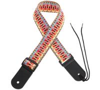 UKCOCO Tracolla per Ukulele in Vera Pelle e Regolabile Stile Etnico Cinghia Resistente e Confortevole per Ukulele di Varie Dimensioni