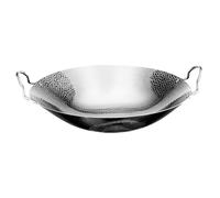 UKCOCO Treppiede Per Alcolici Pentola Calda Padella Wok Antiaderente Pentola Per Friggere Wok a Nido D'ape Wok Asiatico Wok Alla Griglia Wok in Acciaio Inossidabile 304