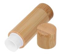 UKCOCO Tubo Vuoto per Rossetto in Bambù da 5g con Design Unico e Stile Elegante, Contenitore Versatile per Cosmetici e Cera, per Donne e Uso Personale