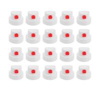 UKCOCO Ugelli Spray Applicazione Liscia e Uniforme Bianco Pezzi in Plastica 20 Facili da Usare per Bombolette Spray Valvola Maschio 4mm per Riparazioni Auto e Migliorie Domestiche