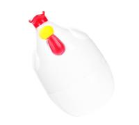 UKCOCO Vaporiera e Preparazione Rapida a Forma di Pulcino per Uova a Microonde in Plastica Bianca, Sicura e Mantiene L'umidità, per Uso Domestico