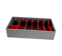 UKCOCO Vassoio per Contanti con Scomparti Cassetto Registratore Cassa con Compartimenti per Banconote e Monete Organizer per Soldi e Accessori con Separatori Rimovibili per Negozio e