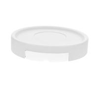 UKCOCO Vassoio per Vaso di Fiori Nascosti in Vaso All'aperto in Piedi Vassoio per Piante Stand per Piante Indoor Pianta con Ruote Nascoste Vassoio per Fioriera Bianca Plastica