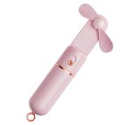 UKCOCO Ventilatore Portatile Ricaricabile USB Mini Handheld Fan con Regolabili Batteria Ventilatore Tascabile per Esterni e Uso Colore Rosa