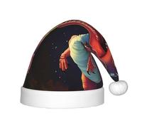 UKCZZLMSQ Cappelli di Natale stampati con dinosauro dalla bocca grande - Decorazioni perfette per la casa di Capodanno e forniture per feste