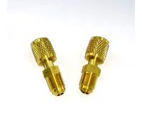 UKD 2 pezzi in Ottone R32 R410A adattatori di Collegamento del refrigerante maschio 5/16 a Adattatore di aria condizionata Femmina 1/4 Adattatore di refrigerante