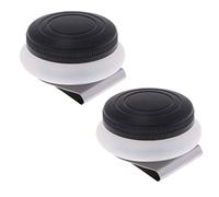 UKD Confezione da 2 pezzi Artisti in acciaio inox singolo Dipper Palette Cup Clip Contenitore per pittura acrilica media - con coperchio 5,5 x 3,7 cm professionale