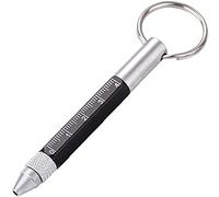 UKD Penna Portachiavi 6 in 1 Penna a Sfera Multifunzionale con Chiave a Scala