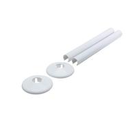 UKDD® Snappit - Coperture e collari per tubi del radiatore - Kit manicotto tubo bianco con collari