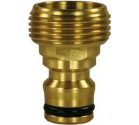 UKDeals Direct® Tubo da giardino in ottone da 3/4" con filettatura maschio in ottone per rubinetto da giardino fino a 12,5 mm/15 mm