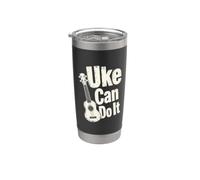 Uke Can Do It - Gioco di parole a quattro corde Bicchiere termico in acciaio inox doppia parete
