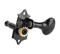 Ukelele Tuning Peg, Strumento musicale 4 pezzi Tuner Machine Heads per Ukulele Hawaii Accessorio per chitarra DIY, nero o argento.(Nero) Meccaniche Basso Precision