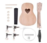 Ukelele - Ukelele leggero 21 pollici in tiglio con 4 corde sicure per i bambini (a forma di cuore)