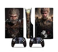 UKETO Black Myth Wukong Skin adesiva in vinile a corpo intero con decalcomania protettiva, antigraffio, per console e controller PS5 Slim Disc (P5SDisc 1245
