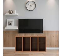 UKETO Mobile TV Modulare - Personalizzabile in Lunghezza e Altezza, Ideale per Salotto e Spazi Piccoli, Fácile da Montare(E,80CM/31.5")