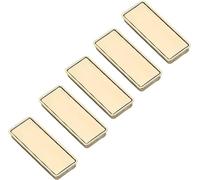 UKewei Manopole e maniglie, 5 pezzi nero da incasso maniglia rettangolare incasso incasso nascosto mobili maniglia (Cc: 160 mm)/oro/distanza fori: 96 mm (colore: oro, dimensioni: distanza fori: 96 mm)