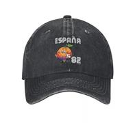UKHQFED Berretto da Baseball 1982 Calcio, retrò Spagna '82, Carattere di agrumi, Sportswear Demin Trucker Cappello Traspirante Design Cappellini da Uomo Uomini PLeisure Regali Sportivi