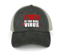 UKHQFED Cappellino da Baseball MSM è Il Vero Virus | I Media Mainstream Sono Il Vero Virus | CNN Parodia Sport Berretto Bambini Cappello Donna Cappelli da Uomo PLeisure Regali Sportivi